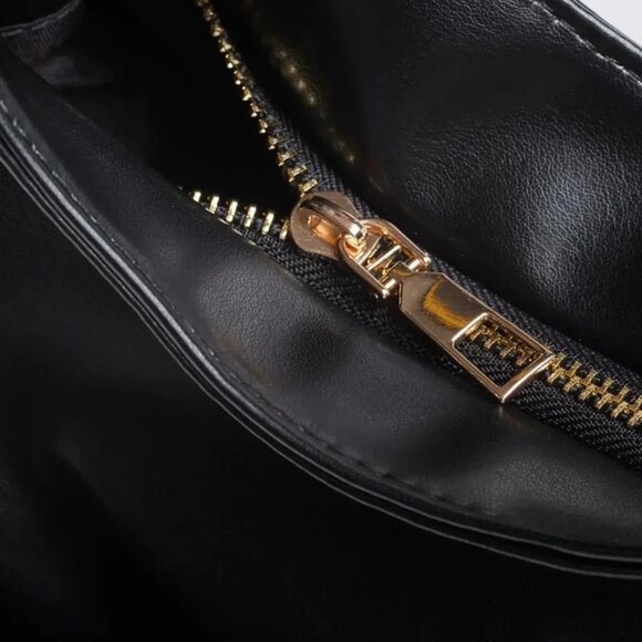 Noirvere Everyday BB Bag - Black - Vegan Leather - W33 X H23 X D12 CM NWOT - Picture 3 of 3